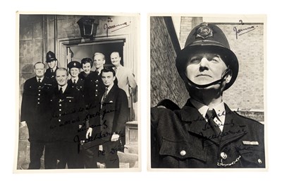 Lot 49 - DIXON OF DOCK GREEN - JACK WARNER - VINTAGE SIGNED PHOTOGRAPHS