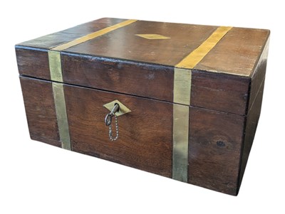 Lot 250 - EARLY 20TH CENTURY VINTAGE MAHOGANY WRITING SLOPE