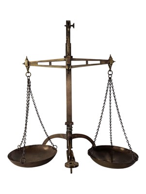 Lot 258 - 19TH CENTURY VICTORIAN W & T AVERY BRASS BEAM SCALES