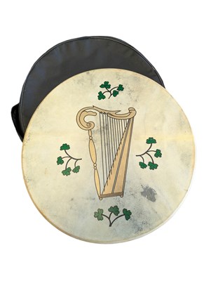 Lot 407 - LATE 20TH CENTURY PERFORMANCE PERCUSSION BODHRAN DRUM