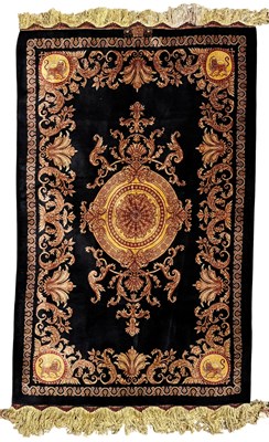 Lot 689 - PERSIAN IRAN QUM/QOM HAND KNOTTED SILK CARPET RUG SIGNED BY MASTER WEAVER VAFAI