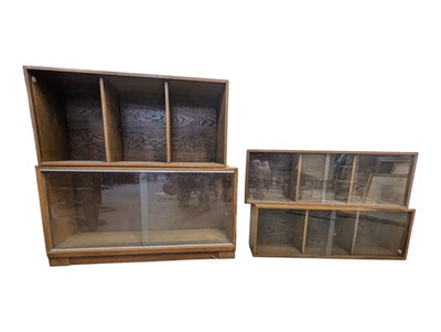 Lot 716 - MINTY, OXFORD - OAK FOUR TIER BARRISTER'S STACKING BOOKCASE