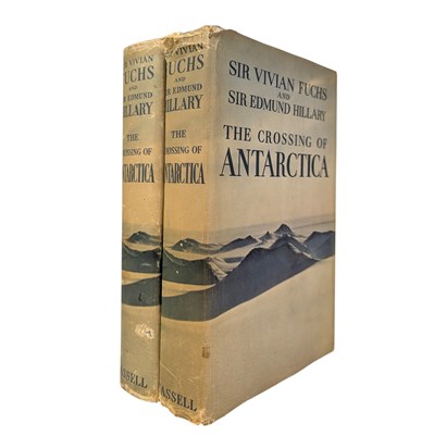 Lot 37 - SIR EDMUND HILLARY & SIR VIVIAN FUCHS - 1958 THE CROSSING OF THE ANTARCTIC, SIGNED COPIES