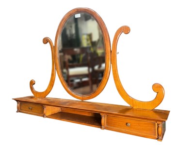 Lot 701 - BRIGITTE FORESTIER - MODERN DESIGNER CHERRY WOOD MIRROR
