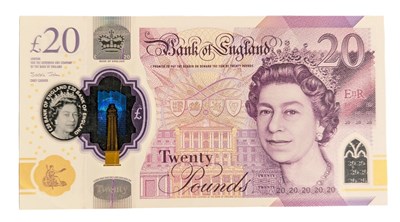 Lot 268 - 2020 SERIES G TWENTY POUNDS MISPRINT ERROR NOTE
