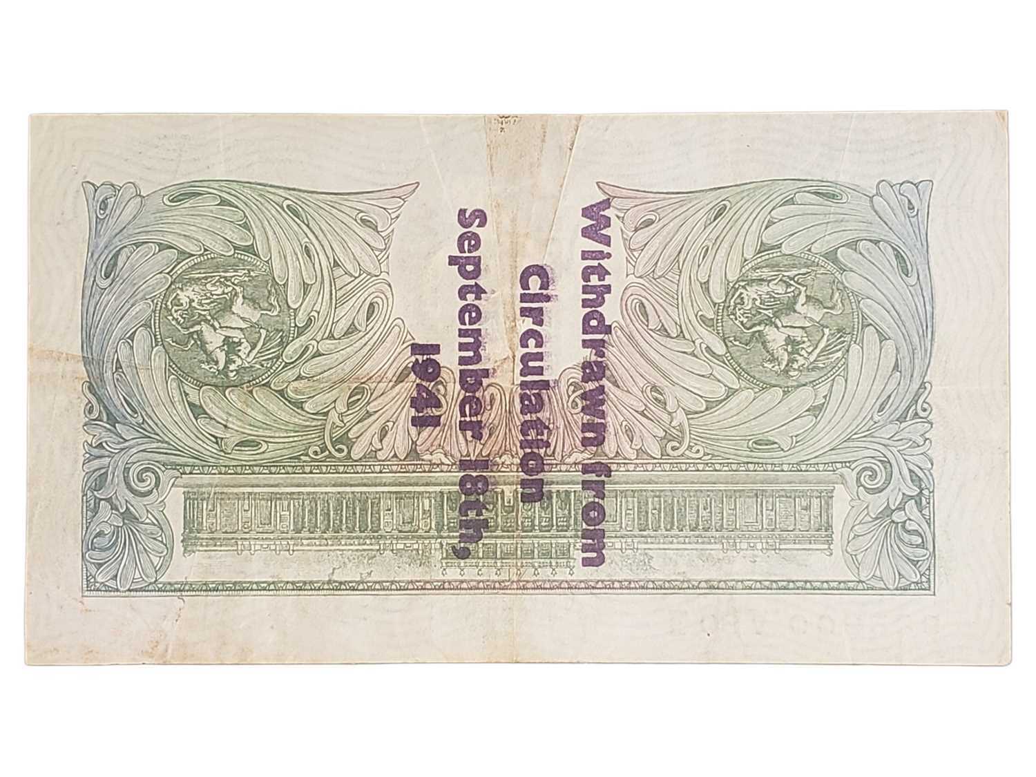 Lot 251 - 1941 GUERNSEY OVERPRINT SERIES A ONE POUND NOTE