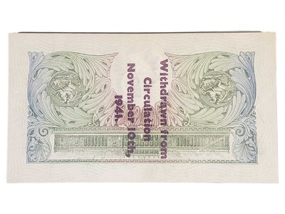 Lot 252 - 1941 GUERNSEY OVERPRINT SERIES A ONE POUND NOTE