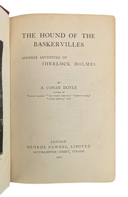 Lot 1 - DOYLE, ARTHUR CONAN - 1902 THE HOUND OF THE BASKERVILLES, FIRST EDITION, FIRST ISSUE