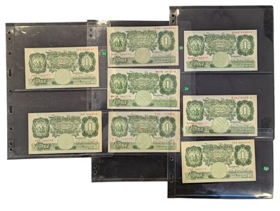 Lot 276 - COLLECTION OF SERIES A ONE POUND NOTES