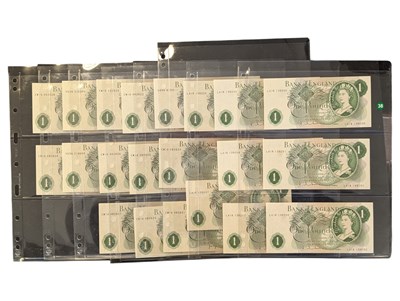 Lot 277 - COLLECTION OF SERIES C ONE POUND NOTES
