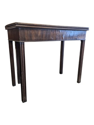 Lot 803 - GEORGE III 19TH CENTURY GAMES / CARD TABLE