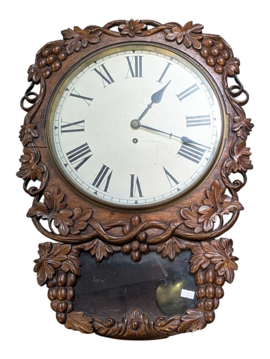Lot 741 - POSSIBLY THOMAS PORTHOUSE - 19TH CENTURY FUSEE MOVEMENT BRACKET WALL CLOCK