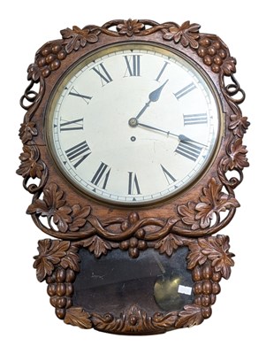 Lot 741 - POSSIBLY THOMAS PORTHOUSE - 19TH CENTURY FUSEE MOVEMENT BRACKET WALL CLOCK
