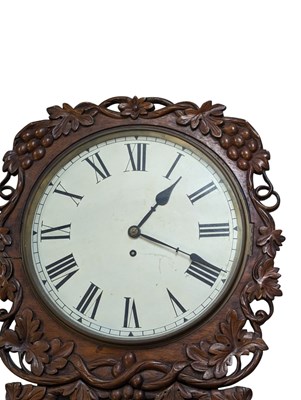 Lot 741 - POSSIBLY THOMAS PORTHOUSE - 19TH CENTURY FUSEE MOVEMENT BRACKET WALL CLOCK
