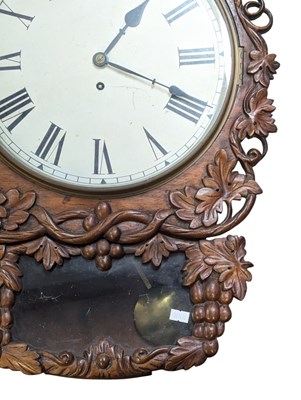 Lot 741 - POSSIBLY THOMAS PORTHOUSE - 19TH CENTURY FUSEE MOVEMENT BRACKET WALL CLOCK