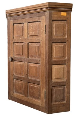 Lot 13 - BEAVERMAN - COLIN ALMACK & DAVID RICHARD GLEGG - ENGLISH OAK CORNER CUPBOARD