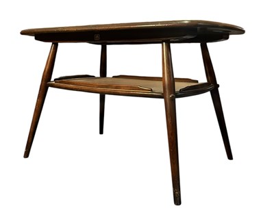 Lot 258 - ERCOL FURNITURE - MODEL 457 - TWO-TIER BUTLER'S COFFEE TABLE