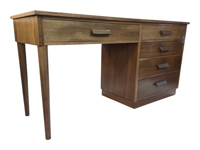 Lot 622 - BRITISH MODERN DESIGN - MID CENTURY TEAK WOOD WRITING TABLE
