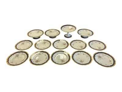 Lot 56 - HAVILAND LIMOGES - COLLECTION OF 19TH CENTURY FRENCH CAKE STANDS & PLATES