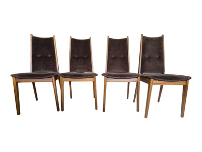 Lot 636 - MCINTOSH, KIRKCALDY - SET OF FOUR RETRO TEAK DINING CHAIRS