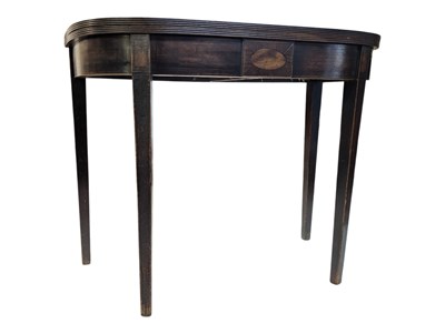 Lot 778 - GEORGE III MAHOGANY 19TH CENTURY CARD / GAMES TABLE