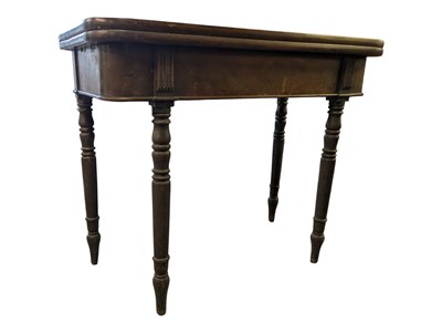 Lot 776 - GEORGE III 19TH CENTURY MAHOGANY GAMES / TEA TABLE