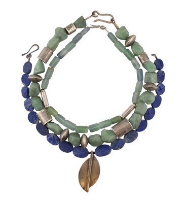 Lot 653 - COLLECTION OF GEM BEAD NECKLACES