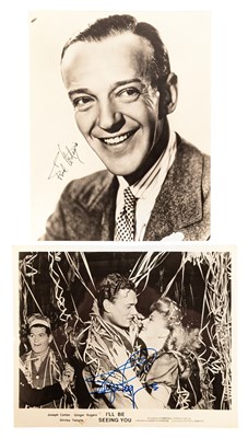 Lot 118 - DANCERS / ACTORS - FRED ASTAIRE & GINGER ROGERS - AUTOGRAPHED PHOTOS