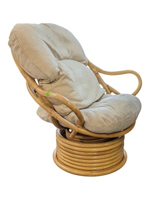 Lot 642 - RETRO MID 20TH CENTURY BAMBOO & WICKER ARMCHAIR