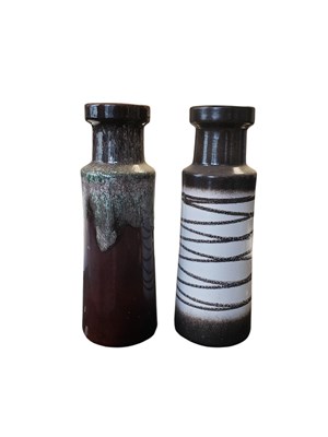 Lot 600 - SCHEURICH - WEST GERMAN - TWO VINTAGE CERAMIC VASES