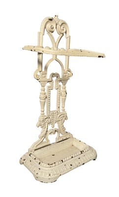 Lot 298 - COALBROOKDALE INSPIRED 19TH CENTURY CAST IRON UMBRELLA/STICK STAND