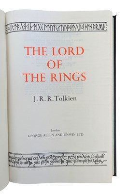 Lot 2 - TOLKIEN, J. R. R. 1974 THE LORD OF THE RINGS DELUXE EDITION THIRD IMPRESSION IN SLIPCASE