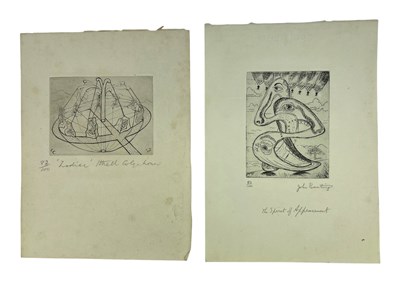 Lot 5 - CUNARD, NANCY & OTHERS - c1942 SALVO FOR RUSSIA - LIMITED EDITION COLLECTION OF SIGNED ETCHINGS