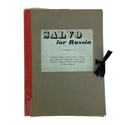 Lot 5 - CUNARD, NANCY & OTHERS - c1942 SALVO FOR RUSSIA - LIMITED EDITION COLLECTION OF SIGNED ETCHINGS