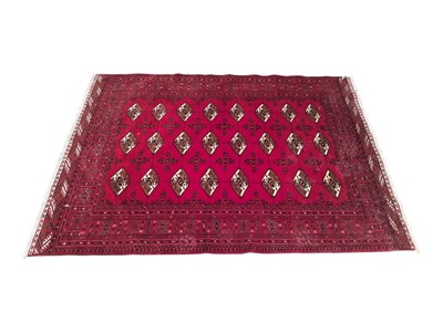 Lot 737 - PERSIAN ISLAMIC 20TH CENTURY BOKHARA FLOOR RUG