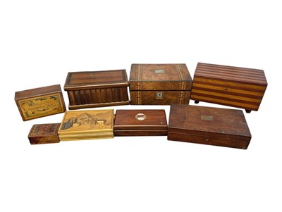 Lot 320 - COLLECTION OF LATE 19TH / 20TH CENTURY WOODEN BOXES