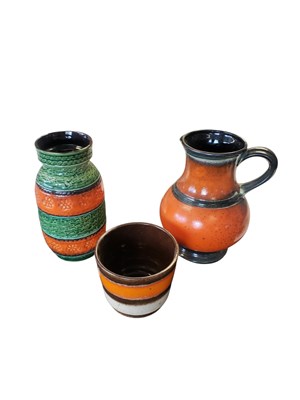 Lot 617 - WEST GERMAN POTTERY - THREE VINTAGE CERAMIC ITEMS