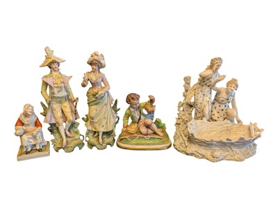 Lot 69 - COLLECTION OF CONTINENTAL LATE 19TH / EARLY 20TH CENTURY PORCELAIN FIGURES