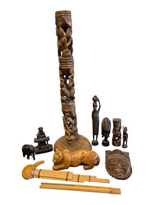 Lot 339 - COLLECTION OF 20TH CENTURY AFRICAN TRIBAL ART SCULPTURES