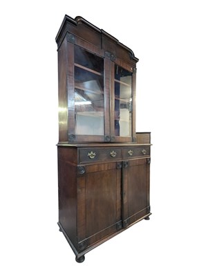 Lot 684 - 19TH CENTURY VICTORIAN MAHOGANY LIBRARY BOOKCASE CUPBOARD