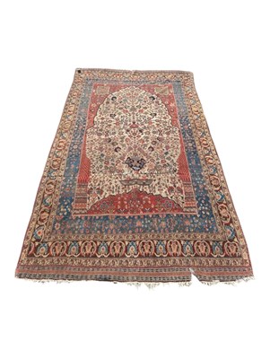 Lot 671 - PERSIAN BIDJAR HAND WOVEN WOOL FLOOR CARPET RUG