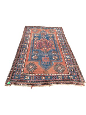 Lot 670 - PERSIAN KAZAK HAND WOVEN WOOL FLOOR CARPET RUG