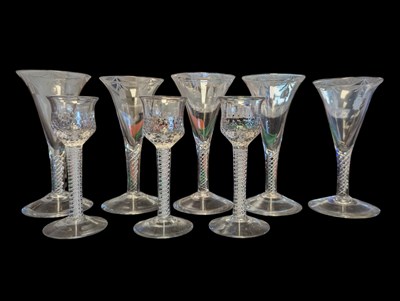 Lot 4 - COLLECTION 18TH CENTURY GEORGE II & GEORGE III GLASSES