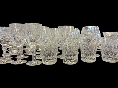 Lot 90 - COLLECTION OF WATERFORD LISMORE DRINKING GLASSES & DECANTERS