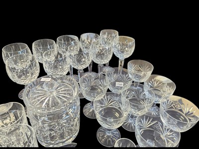 Lot 90 - COLLECTION OF WATERFORD LISMORE DRINKING GLASSES & DECANTERS