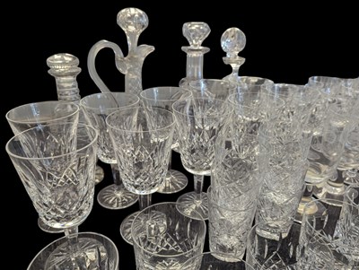 Lot 90 - COLLECTION OF WATERFORD LISMORE DRINKING GLASSES & DECANTERS