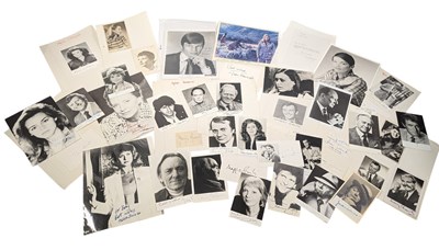 Lot 71 - BRITISH ACTORS - AUTOGRAPHS - LARGE COLLECTION