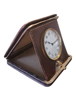 Lot 362 - EARLY 19TH CENTURY SWISS TRAVEL CLOCK