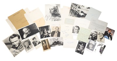 Lot 93 - BRITISH ACTORS & ENTERTAINERS - AUTOGRAPHS - LARGE COLLECTION