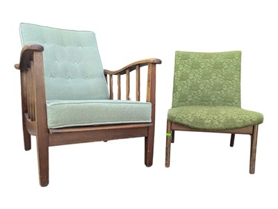 Lot 712 - PARKER KNOLL MODEL 723/4 ARMCHAIR TOGETHER WITH ANOTHER